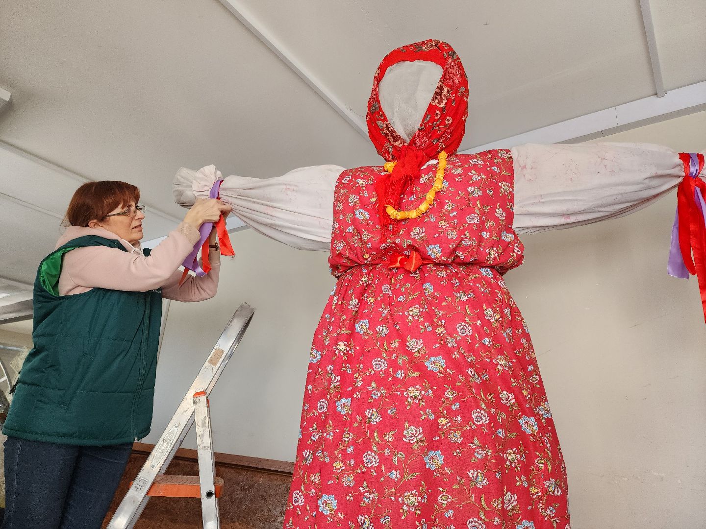 Подольск, Масленица, Чучело, подготовка к празднику,