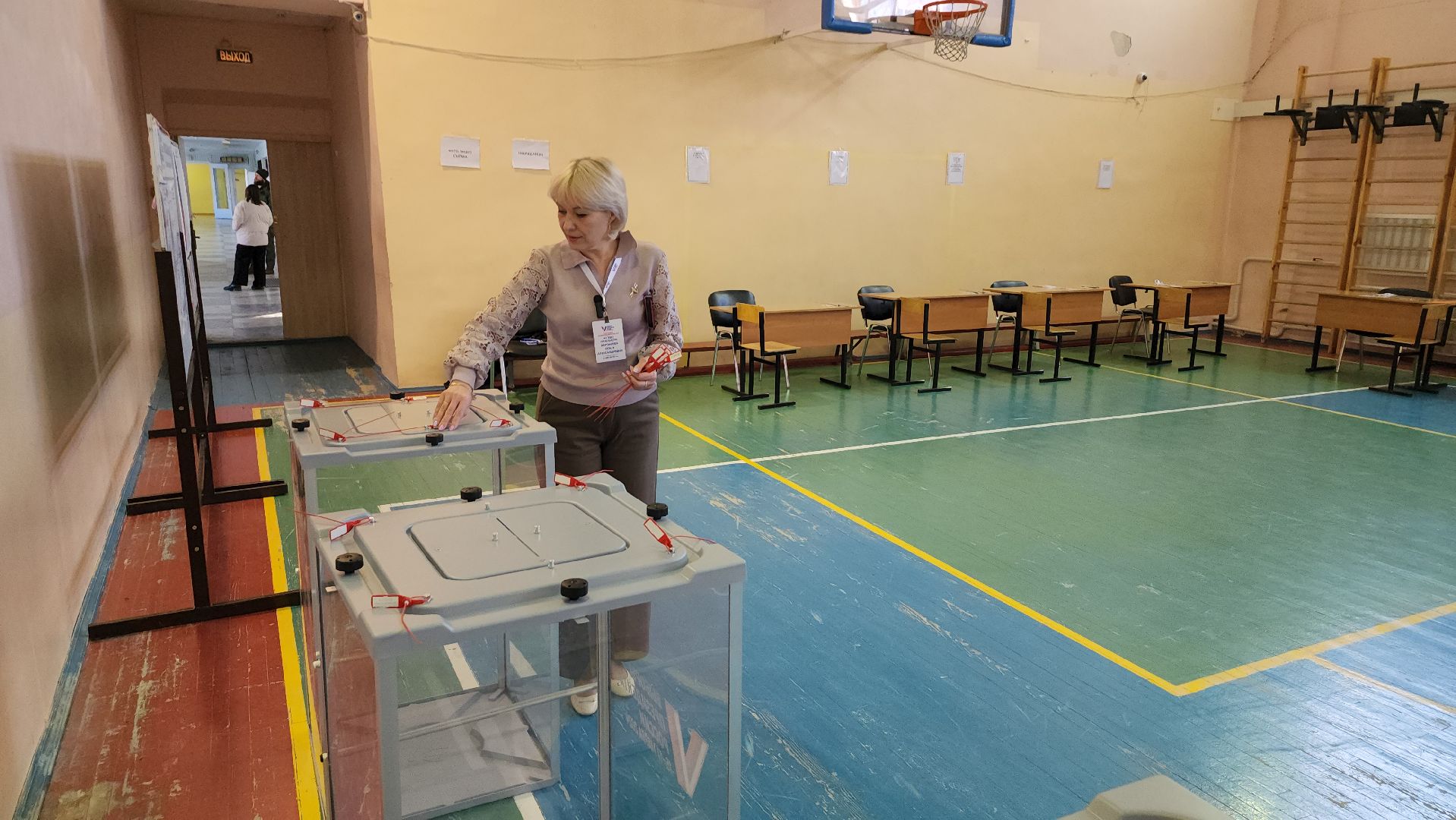 серпухов, выборы президента 2024, гимназия №1, большой ударный переулок, УИК,