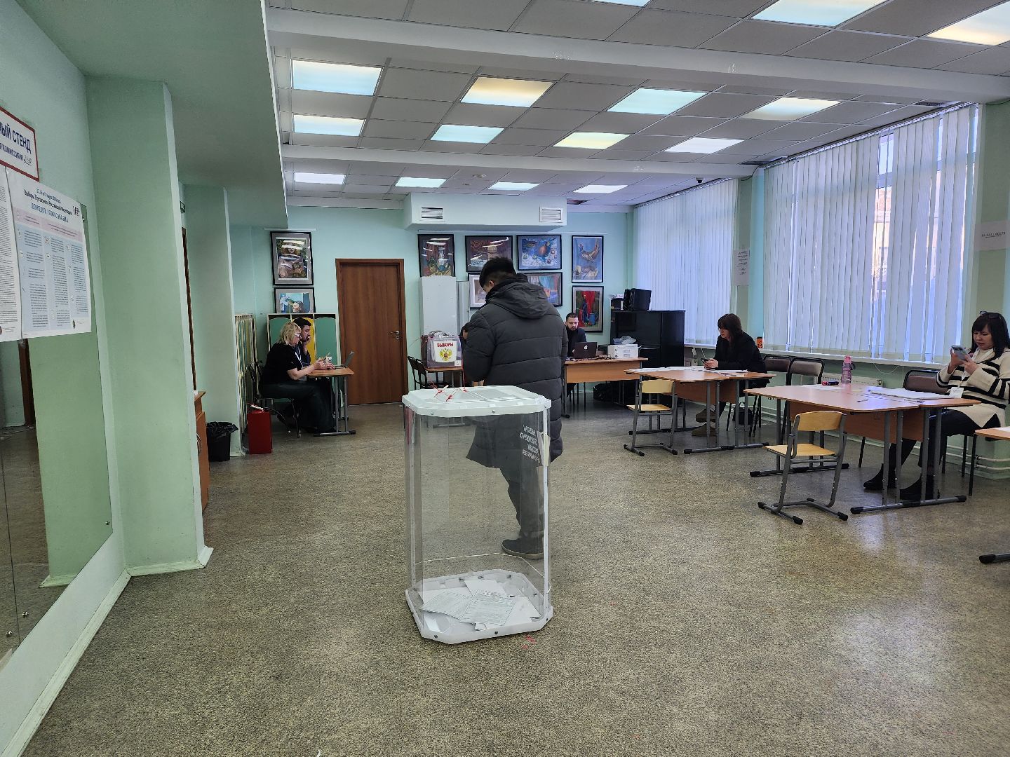 пушкино, выборы президента 2024, голосование,