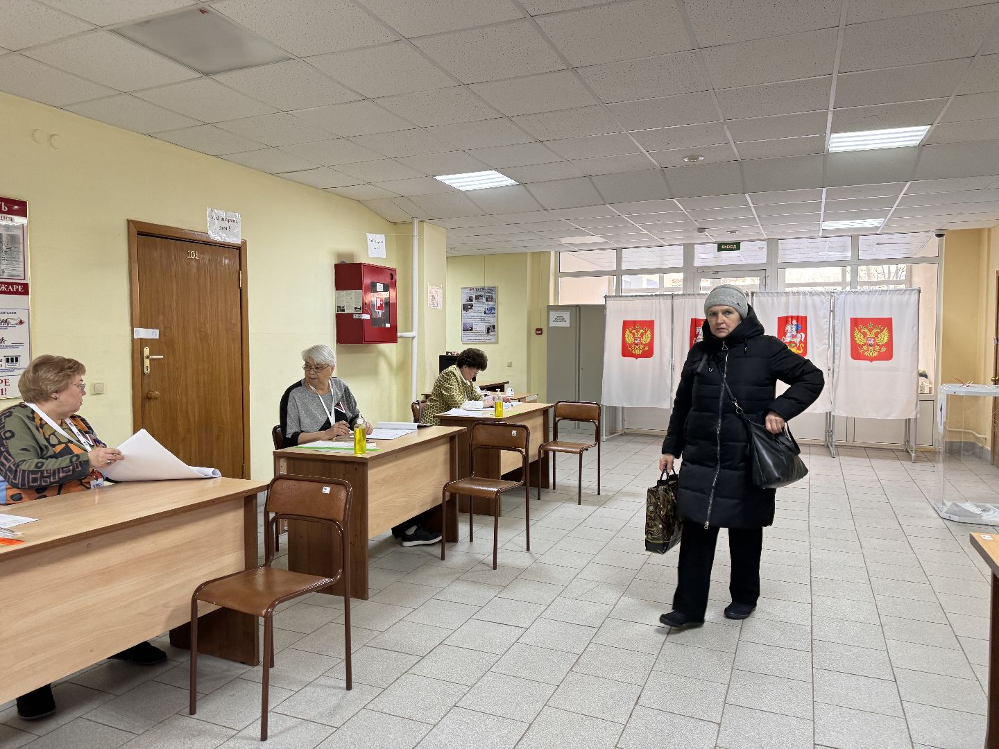 Выборы-2024, ЗАТО Краснознаменск, Открытие участков,