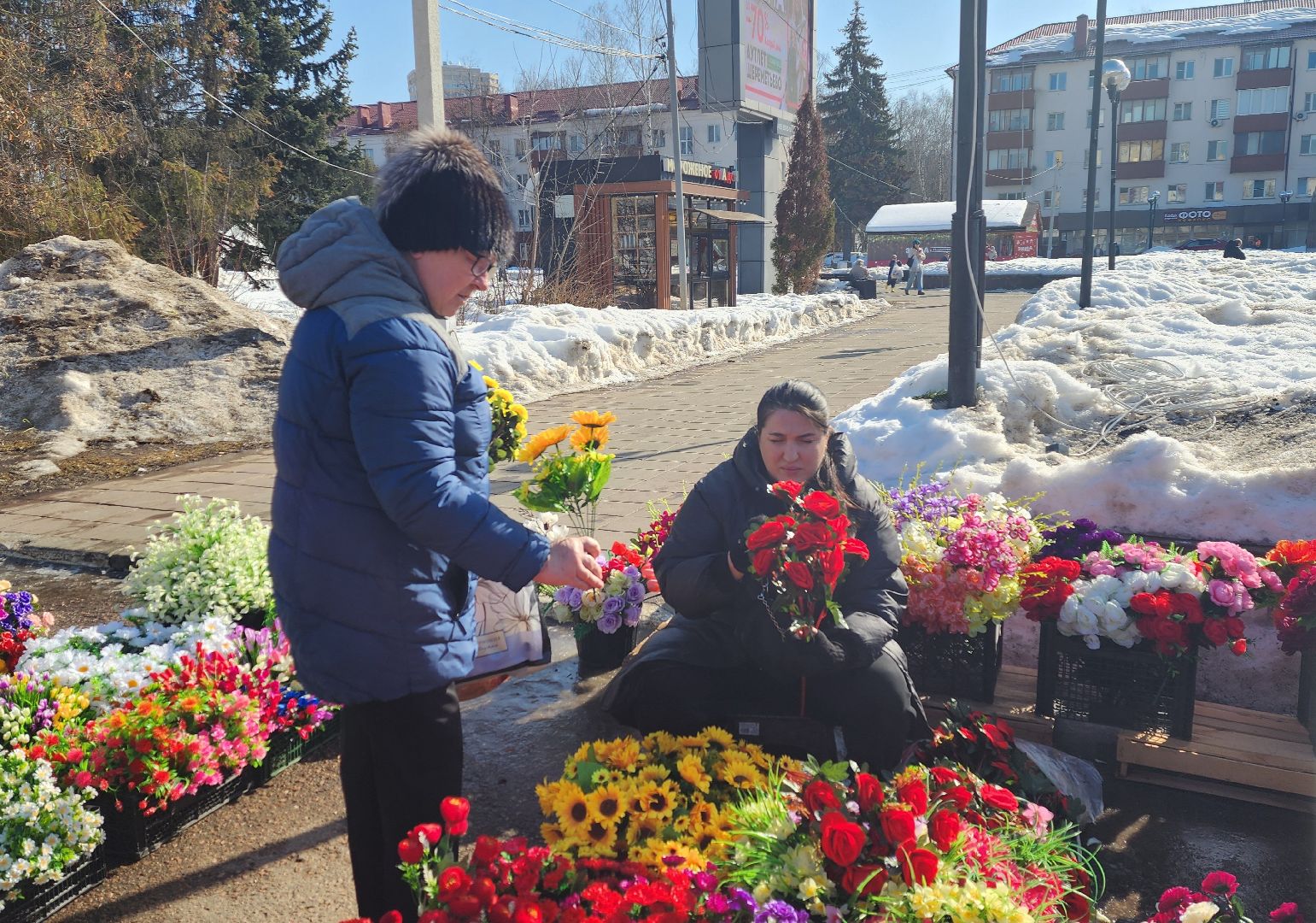 Солнечногорск, Советская площадь, ярмарка, торговля, Масленица,