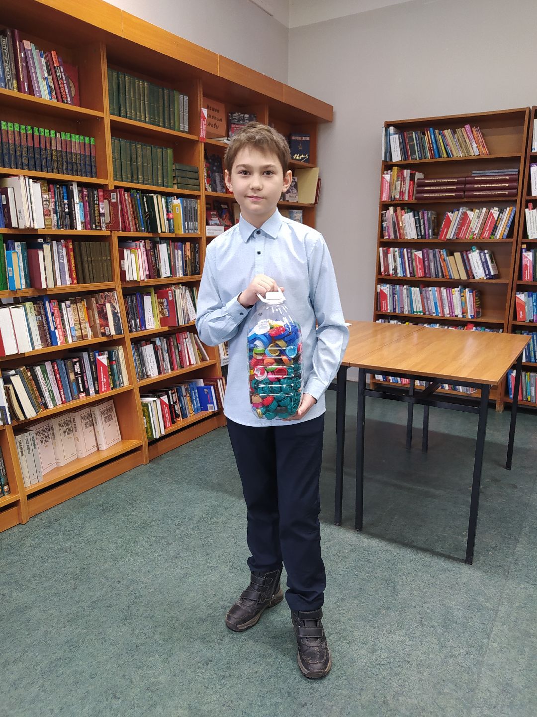 экология, пластик, крышечки, благотворительность, библиотека