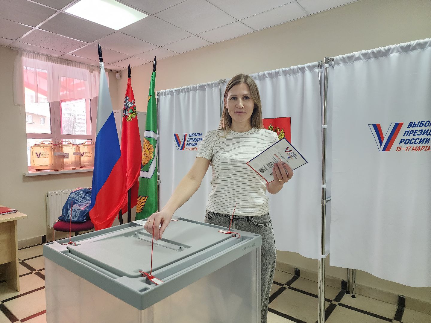 пушкино, выборы президента 2024, голосование 2024,