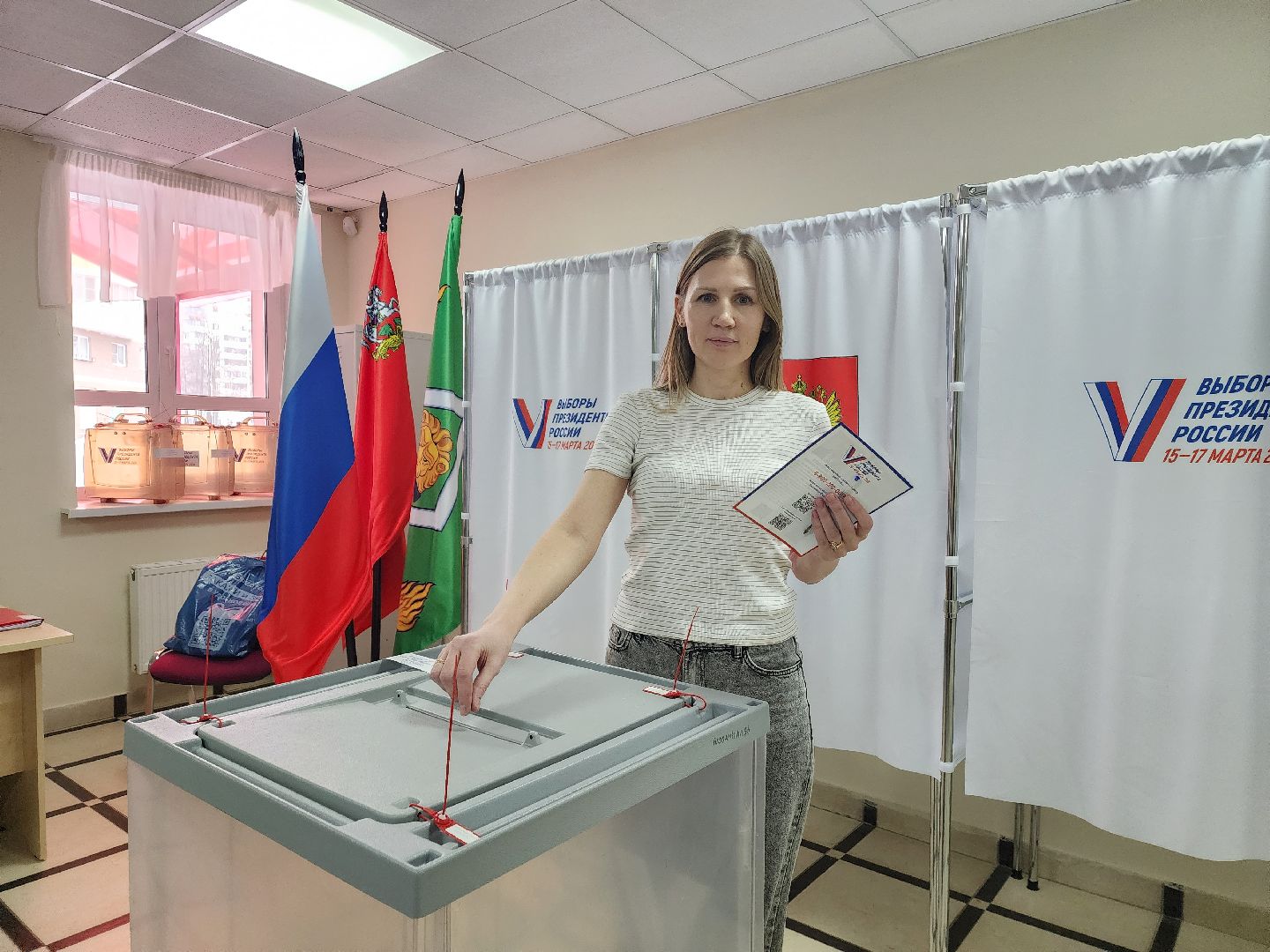 пушкино, выборы президента 2024, голосование 2024,