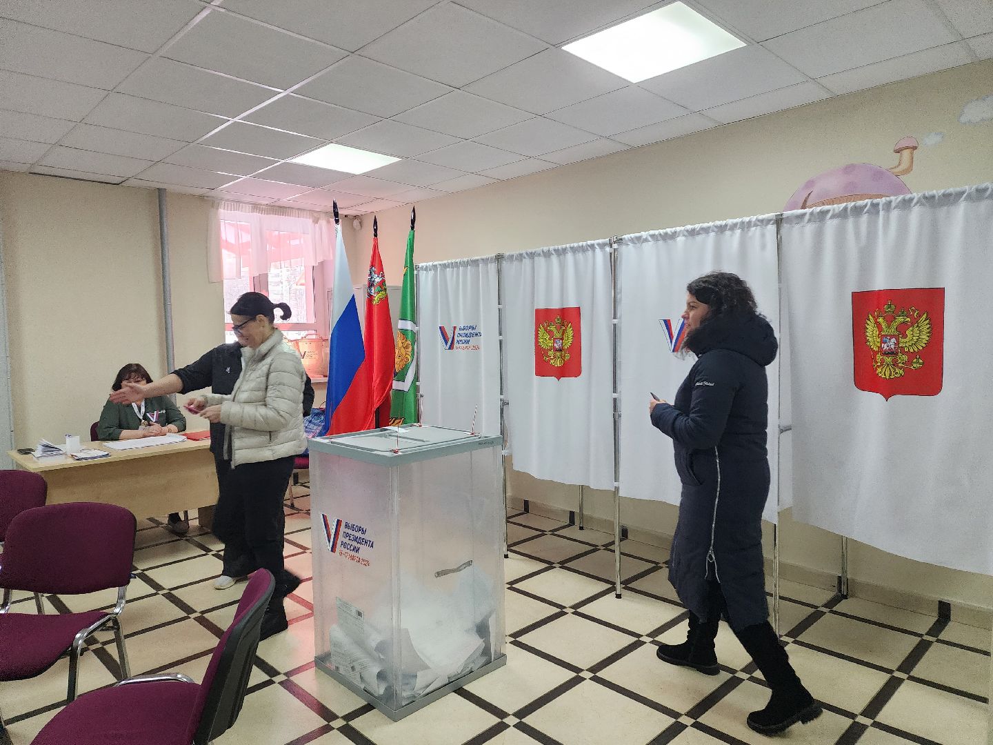 пушкино, выборы президента 2024, голосование 2024,