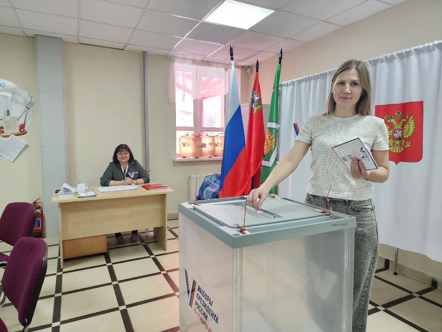 пушкино, выборы президента 2024, голосование 2024,