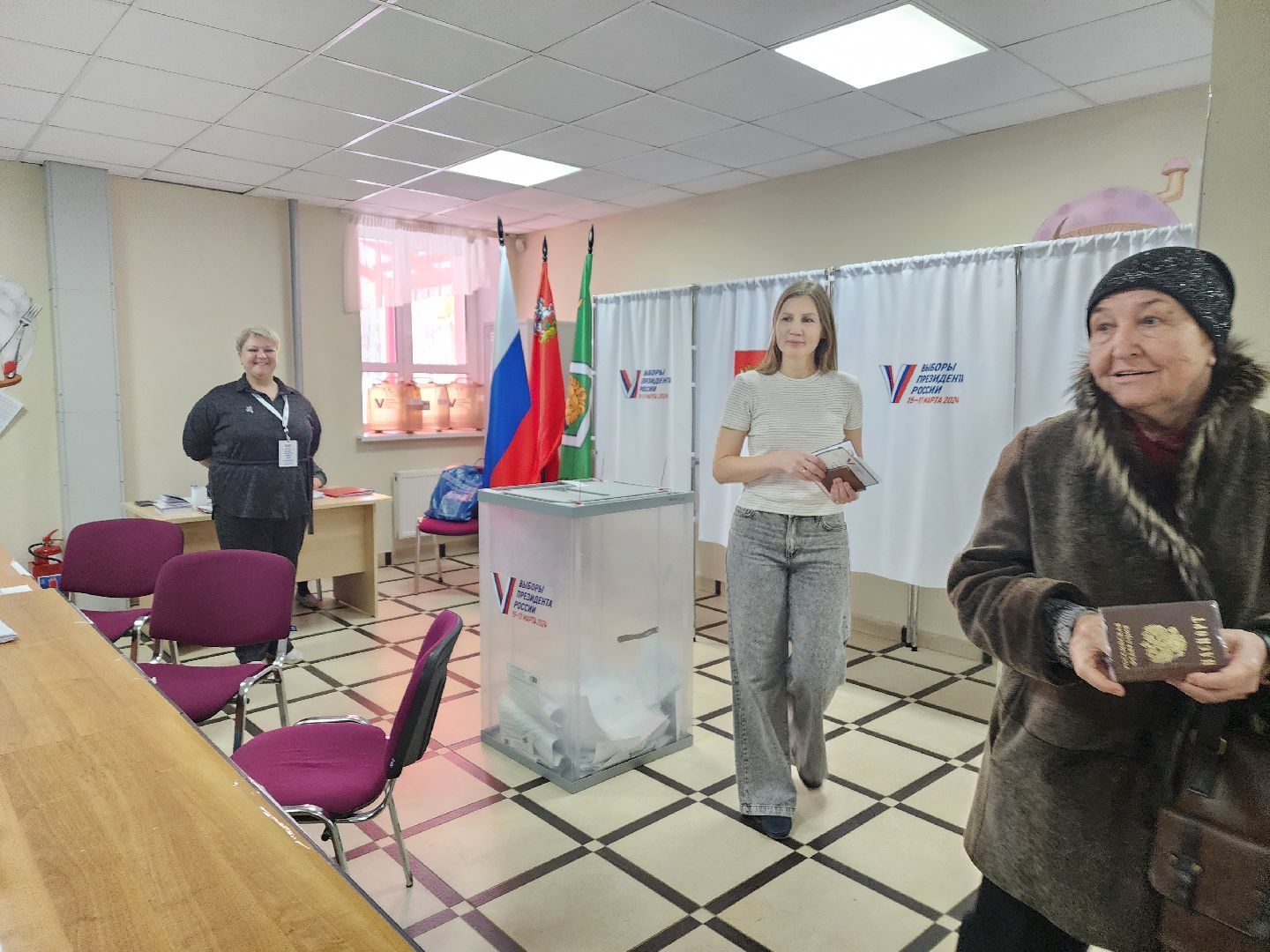 пушкино, выборы президента 2024, голосование 2024,