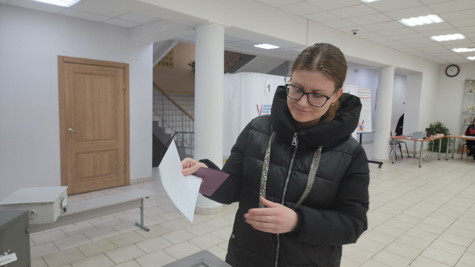 кашира, выборы 2024, выборы президента, школа 1, педагоги, голосование,