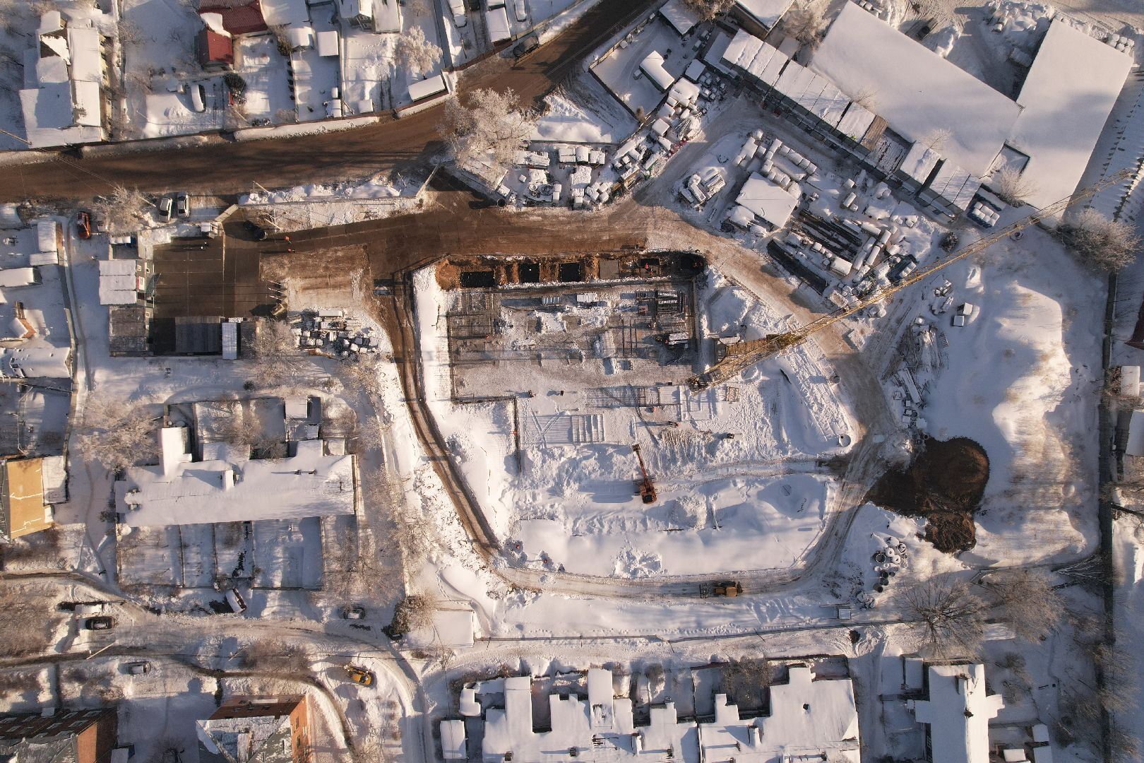 видео с коптера, люберцы, поликлиника,