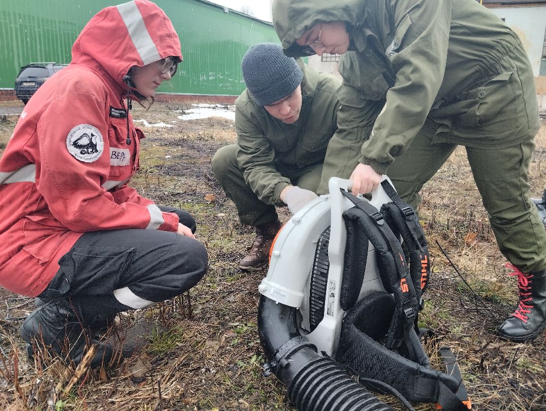 пожарные, учения