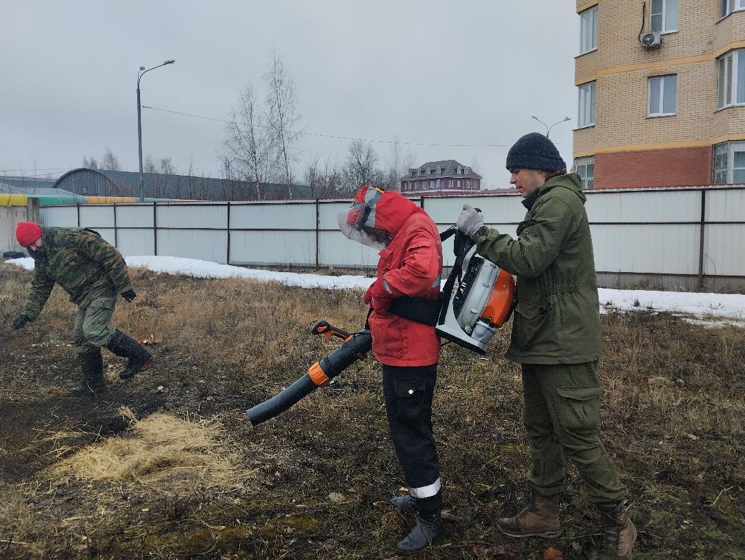 пожарные, учения