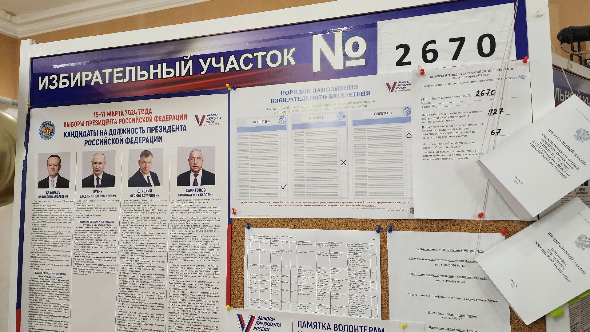 Реутов, выборы, Президент, голосование,