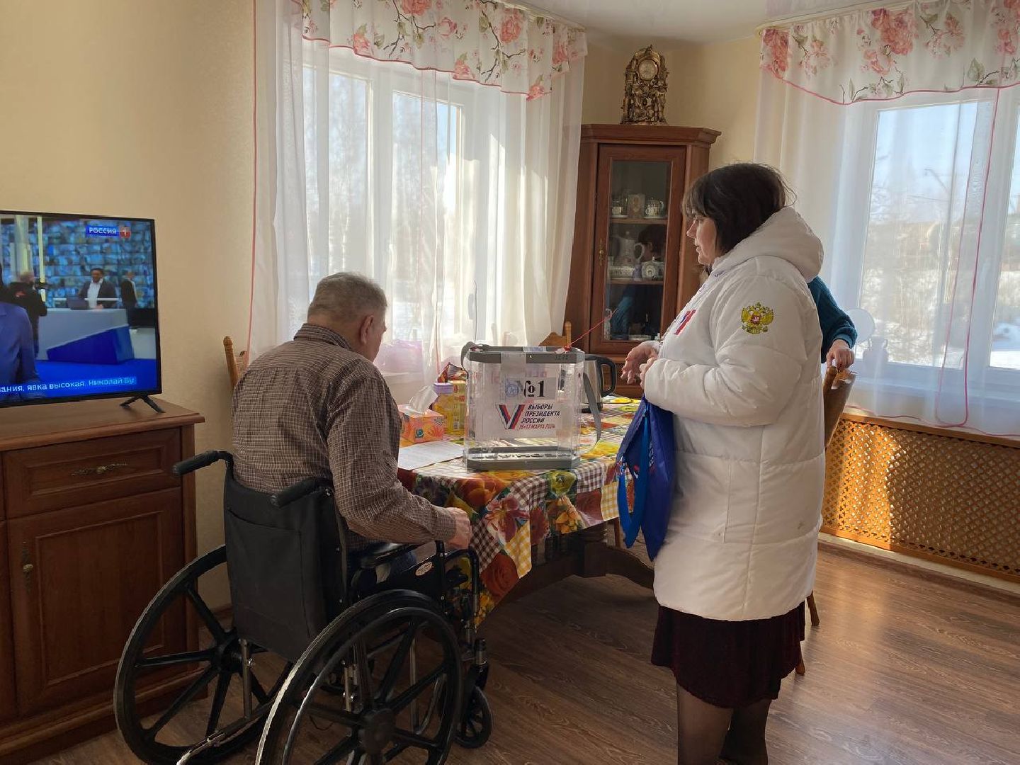 чехов, выборы президента, голосование на дому, инвалид, военнослужащий, выборы 2024, выборы президента 2024, выборы президента россии,