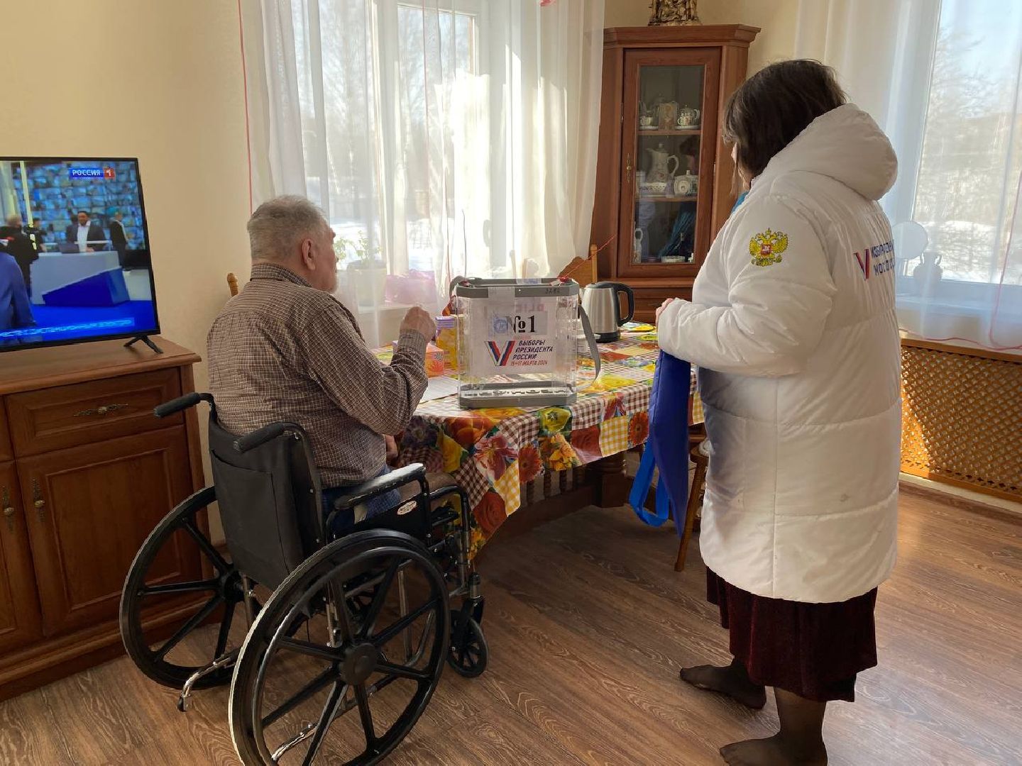 чехов, выборы президента, голосование на дому, инвалид, военнослужащий, выборы 2024, выборы президента 2024, выборы президента россии,