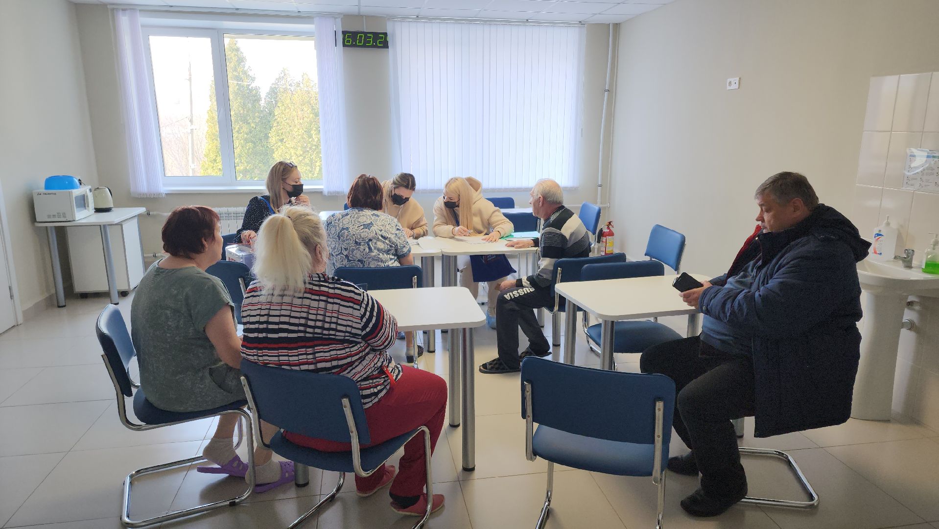 Кашира, каширская больница, выборы 2024, Голосование, Пациенты, Выездная избирательная комиссия,