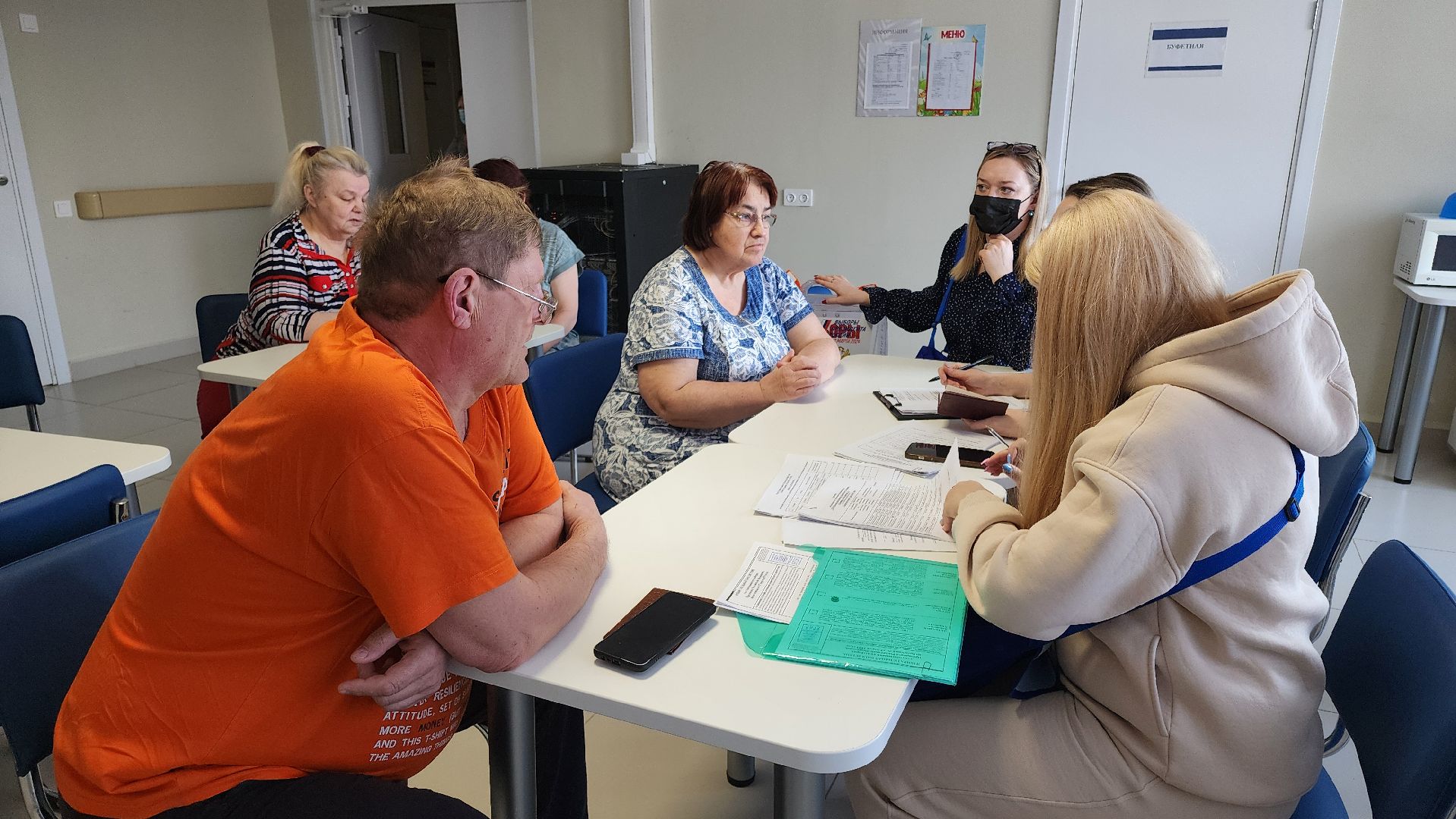 Кашира, каширская больница, выборы 2024, Голосование, Пациенты, Выездная избирательная комиссия,