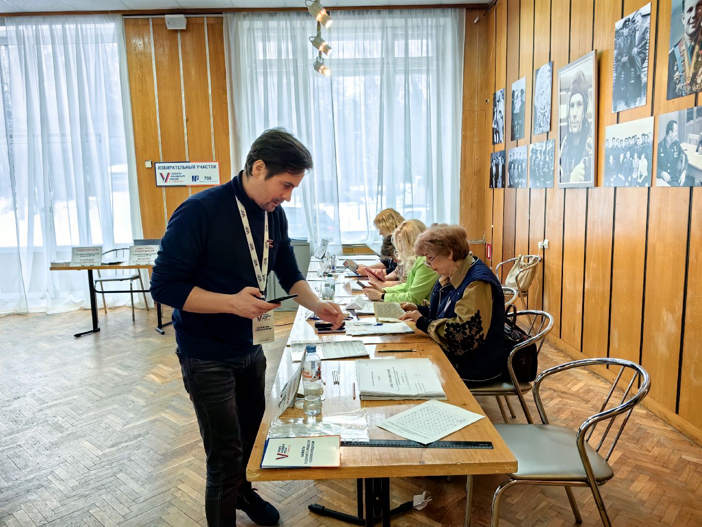 выборы, открытие участка, председатель комиссии,звездный городок,