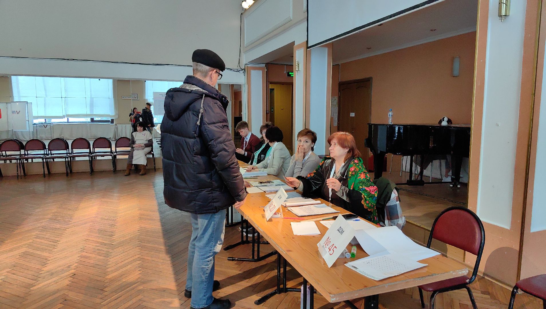 выборы, открытие участка, председатель комиссии,звездный городок,