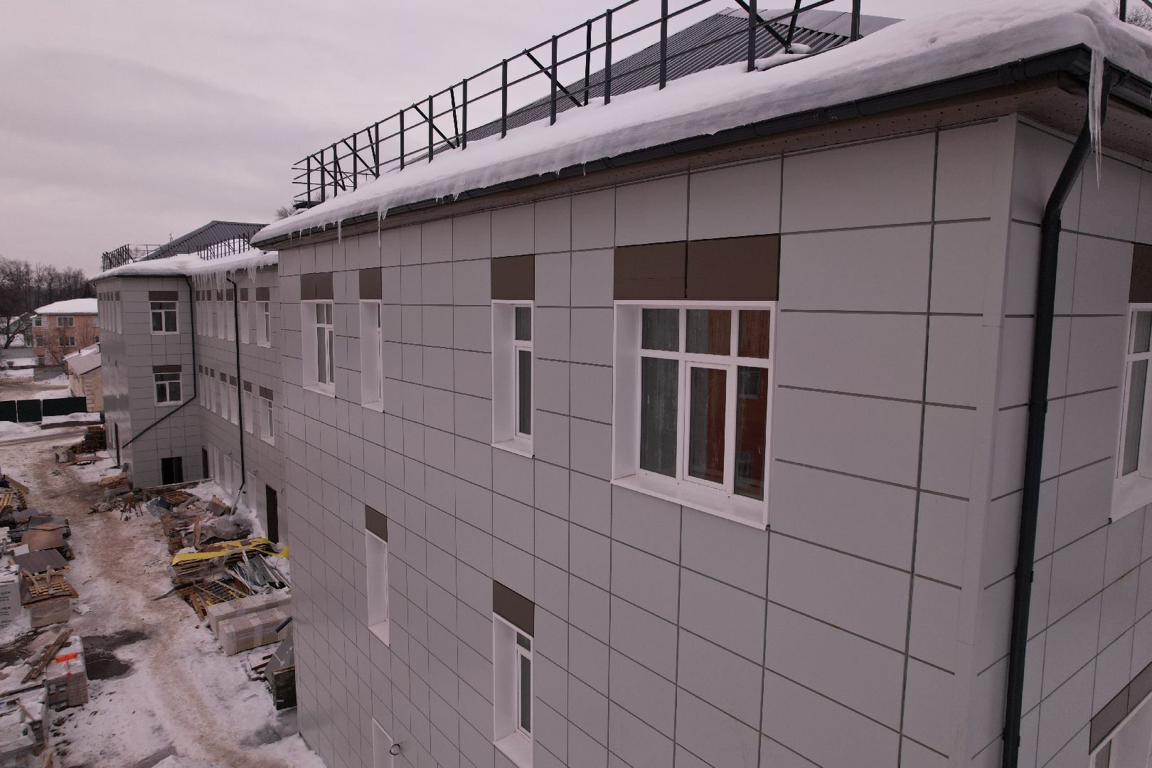 видео с коптера, ремонт, больница, ступино,