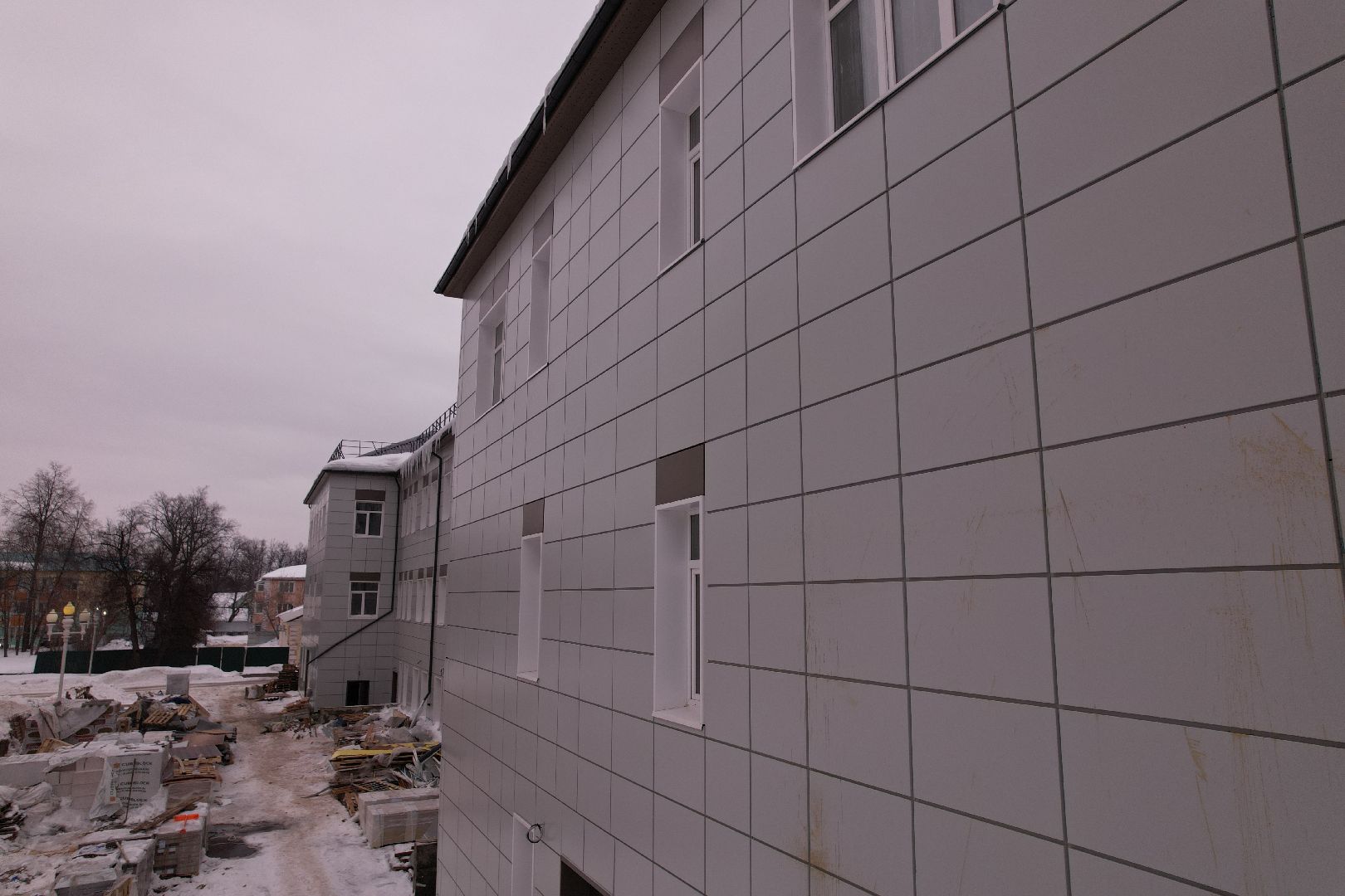 видео с коптера, ремонт, больница, ступино,