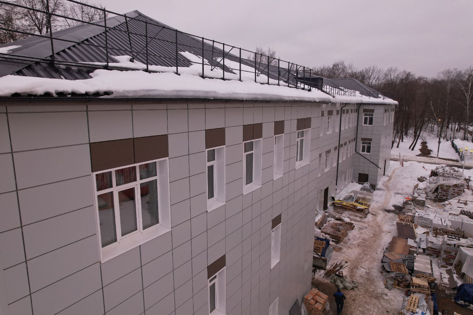 видео с коптера, ремонт, больница, ступино,