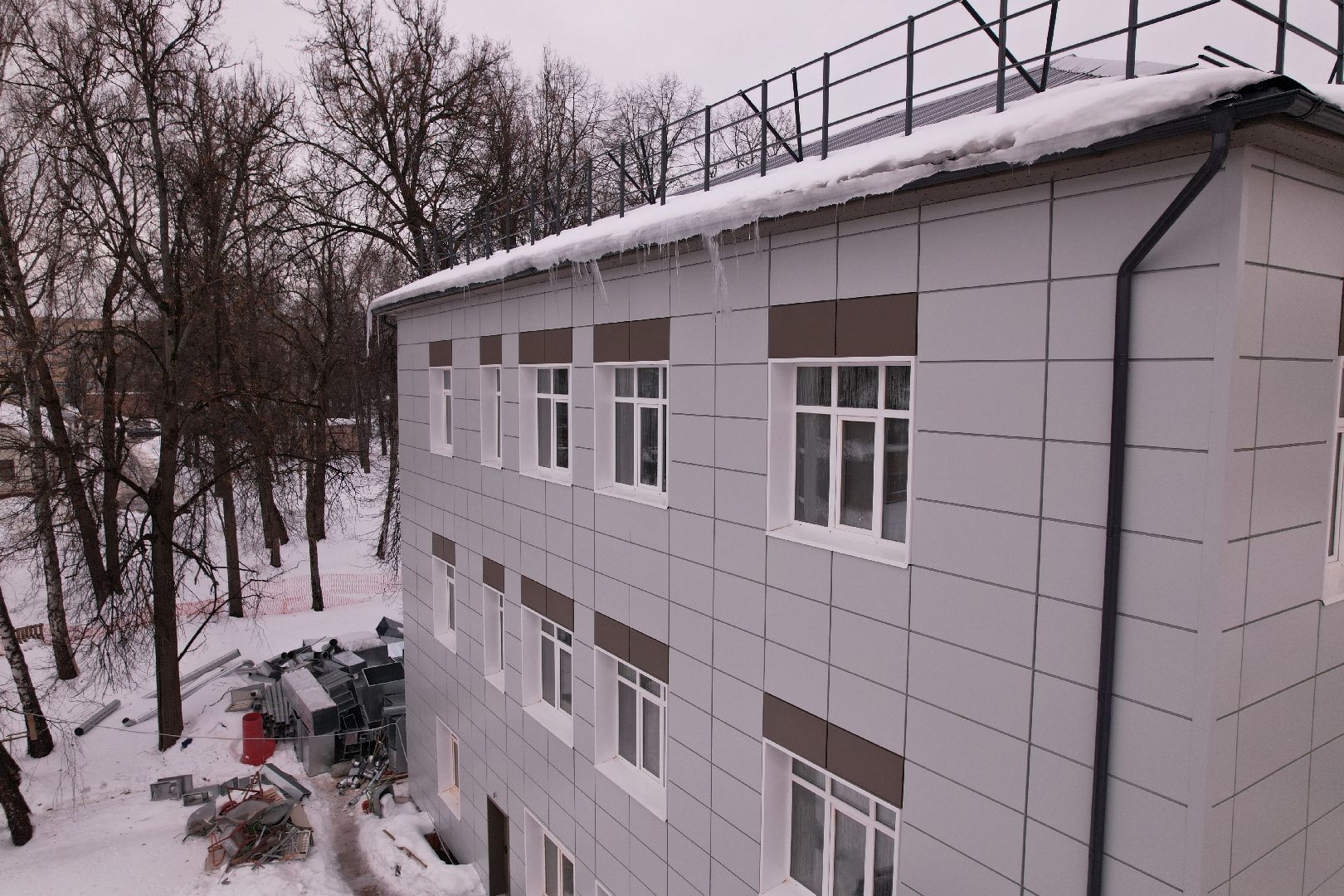 видео с коптера, ремонт, больница, ступино,