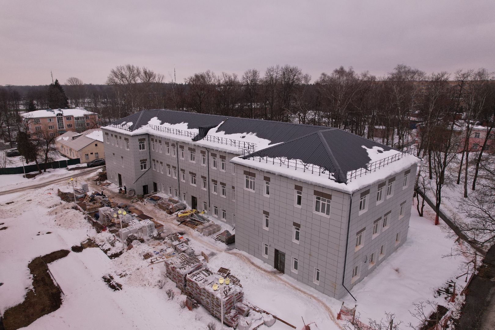 видео с коптера, ремонт, больница, ступино,