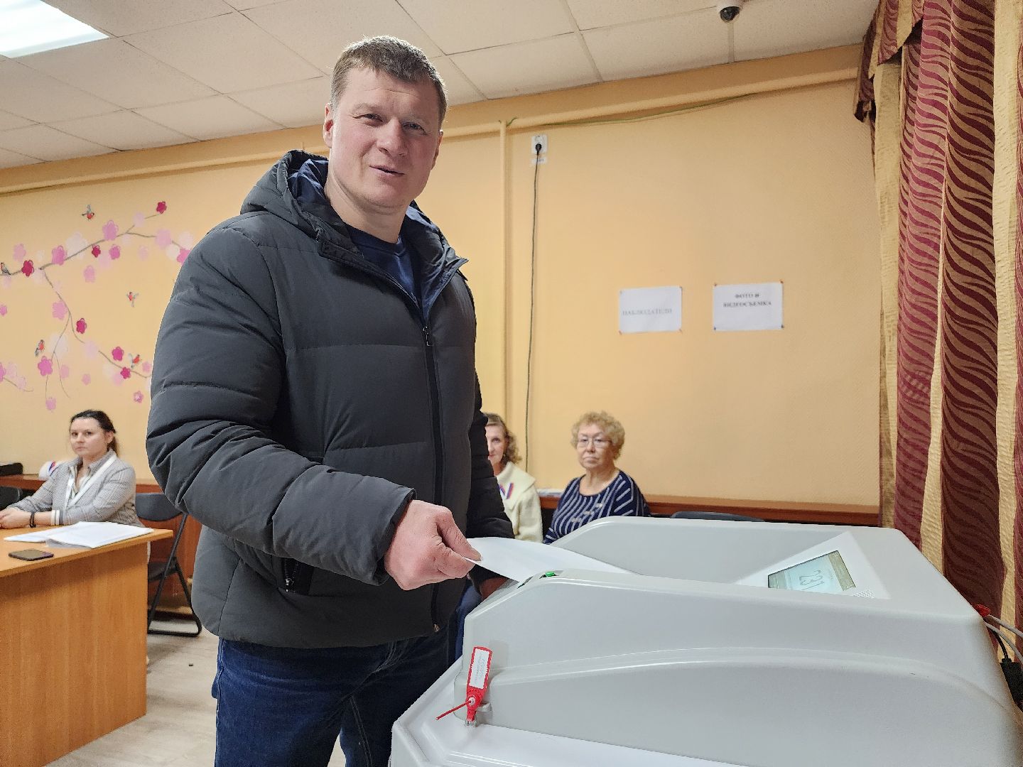 чехов, подмосковье, поветкин, выборы президента, голосование 2024, выборы, выборы 2024, выборы президента 2024, выборы президента россии,