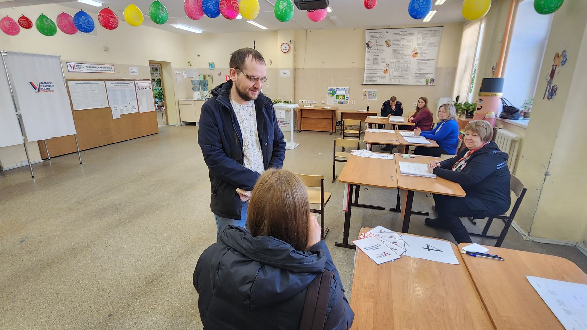 выборы президента 2024, голосование 2024, УИК 658, Михаил Осянин, ТИК Жуковский, Юрий Баранов,