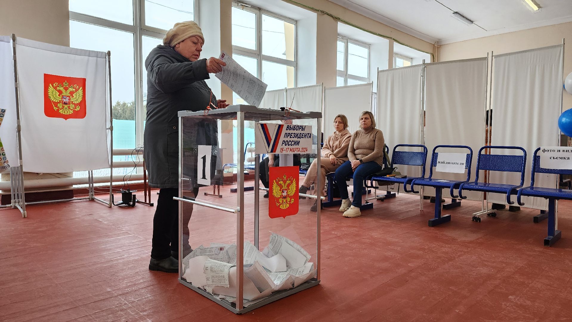 кашира, спортклуб кашира, активное долголетие, Татьяна Борзых, выборы президента, голосование 2024, скандинавская ходьба,