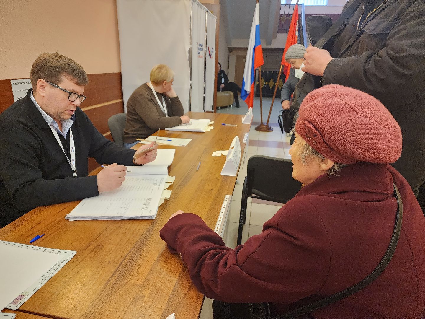 пушкино, выборы президента 2024, ветеран труда, голосование 2024,