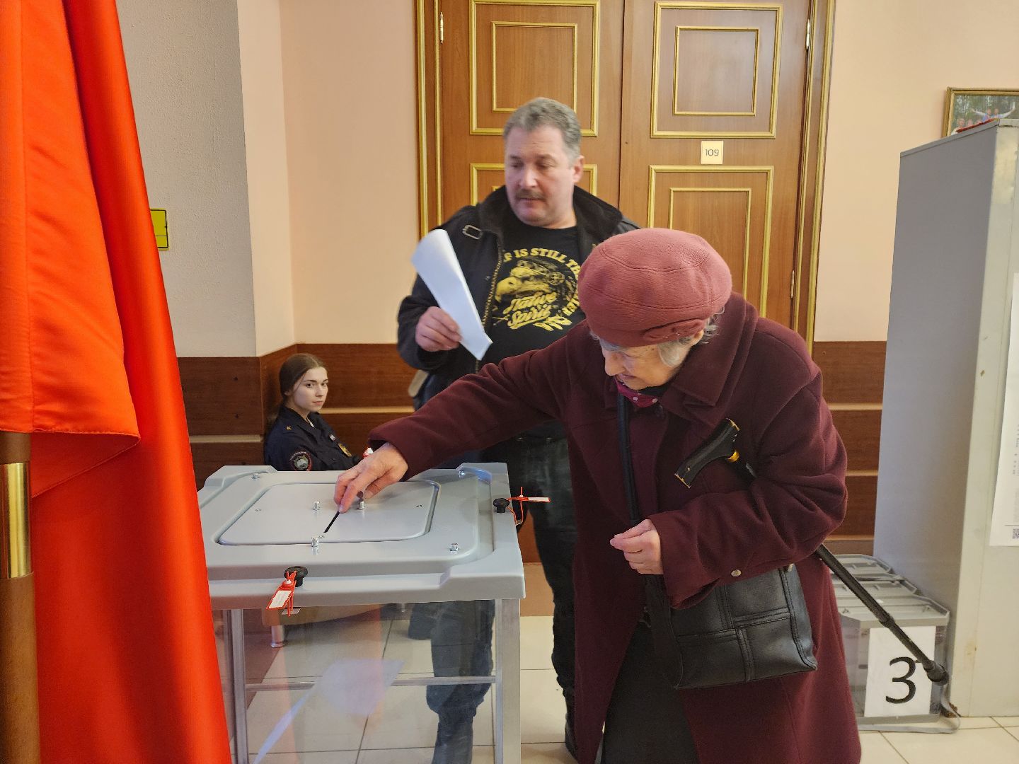 пушкино, выборы президента 2024, ветеран труда, голосование 2024,