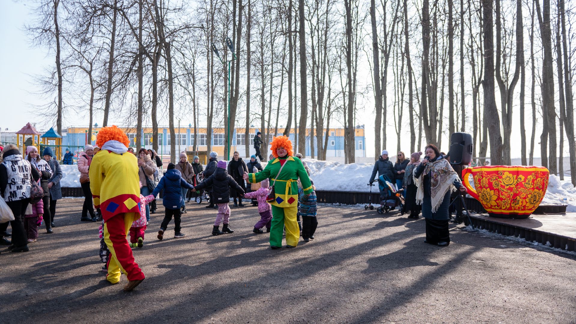 егорьевск, масленица, праздник, народные гулянья, дети, взрослые, блины, чай, очаг,