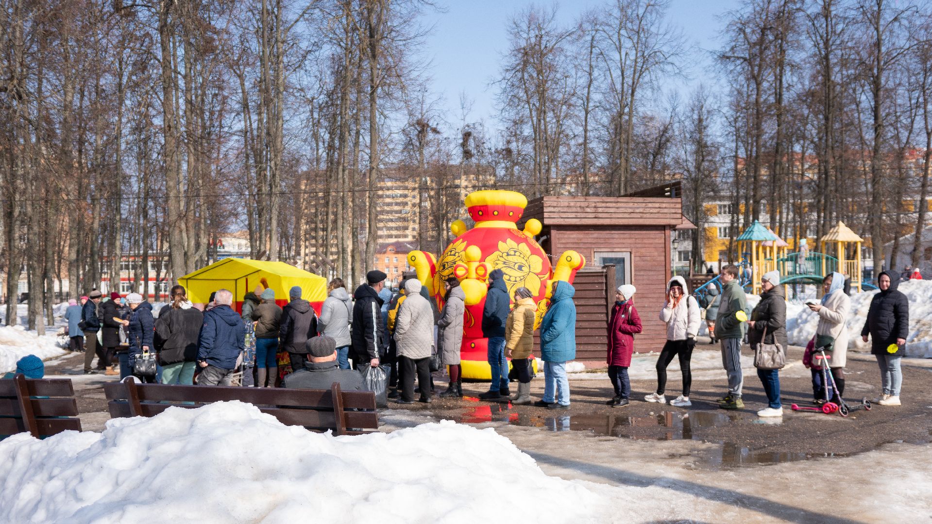 егорьевск, масленица, праздник, народные гулянья, дети, взрослые, блины, чай, очаг,