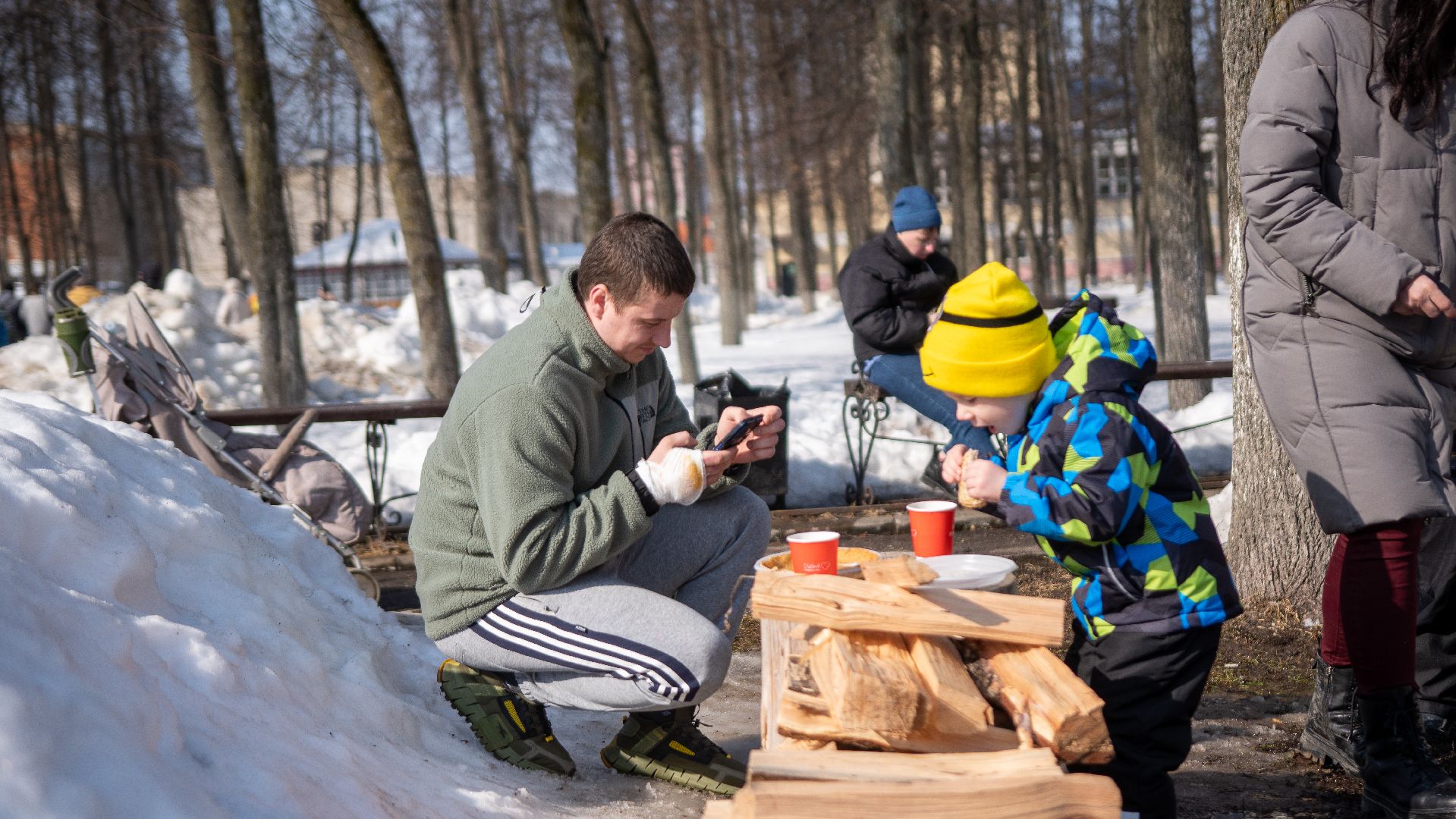 егорьевск, масленица, праздник, народные гулянья, дети, взрослые, блины, чай, очаг,