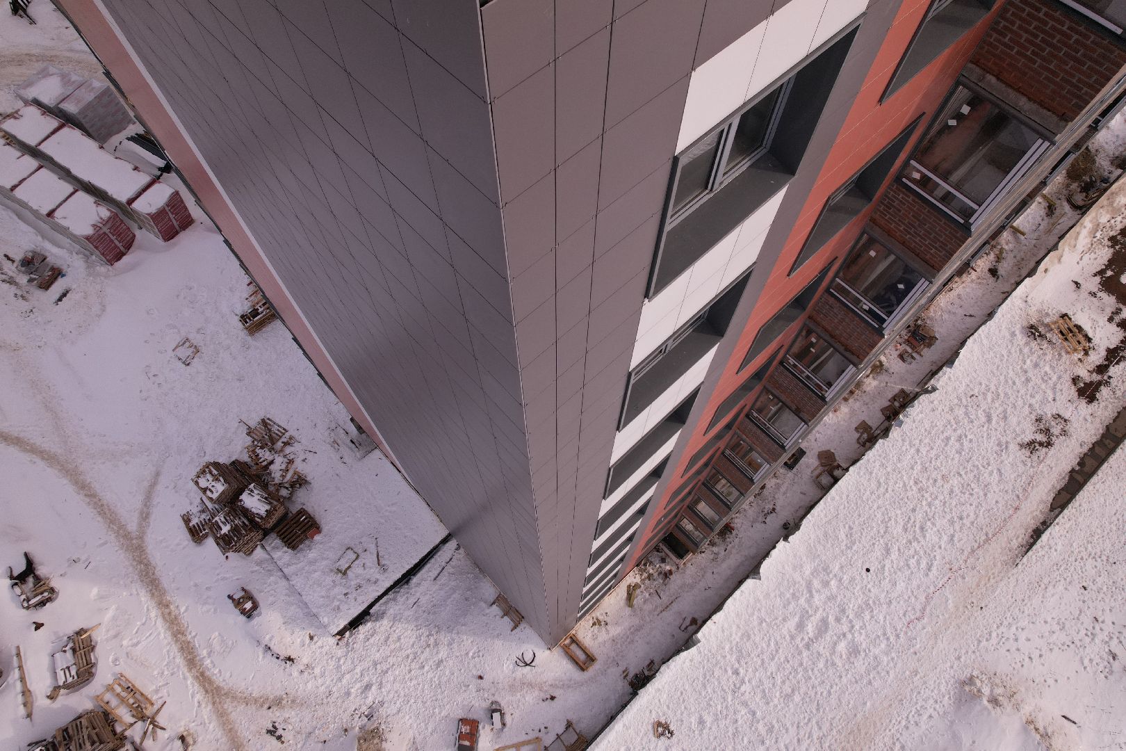 видео с коптера, кашира, строительство,