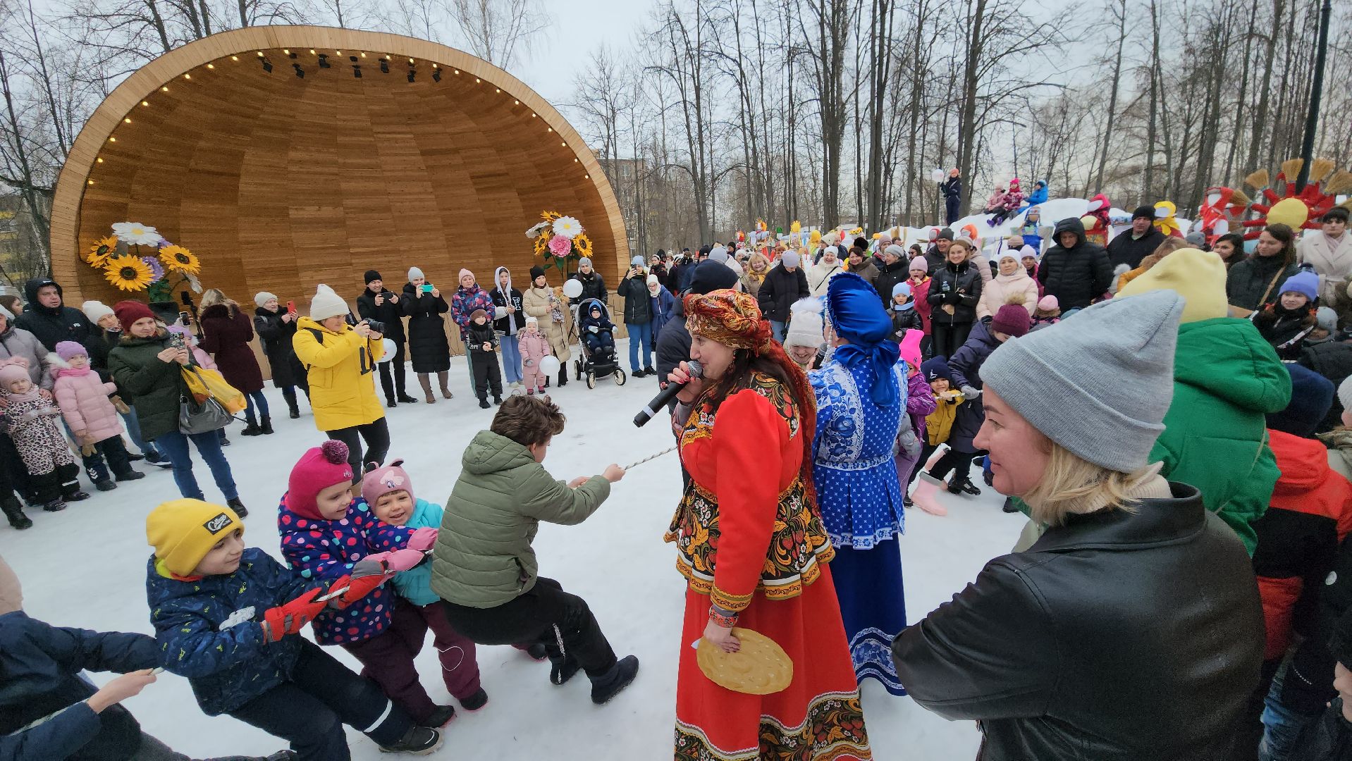 масленица, праздник, Парк, лобня,