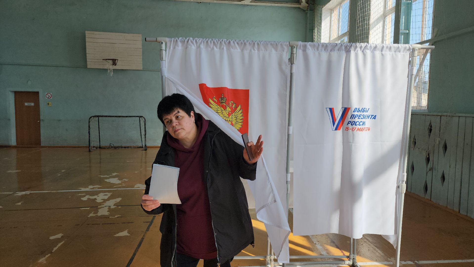 кашира, выборы президента, голосование 2024, стадион спартак, участник сво, семья участника сво,