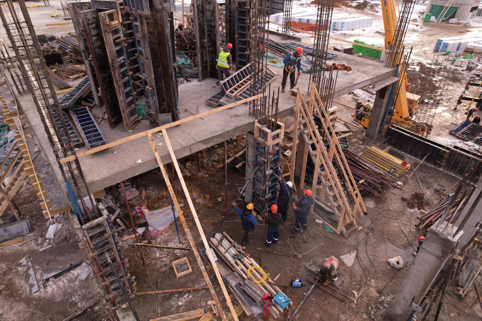 видео с коптера, кашира, строительство, полиция,