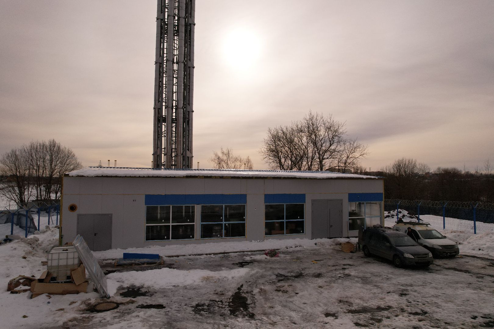 видео с коптера, клин, котельная, жкх,