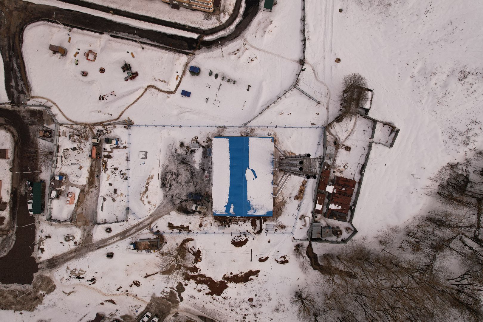 видео с коптера, клин, котельная, жкх,