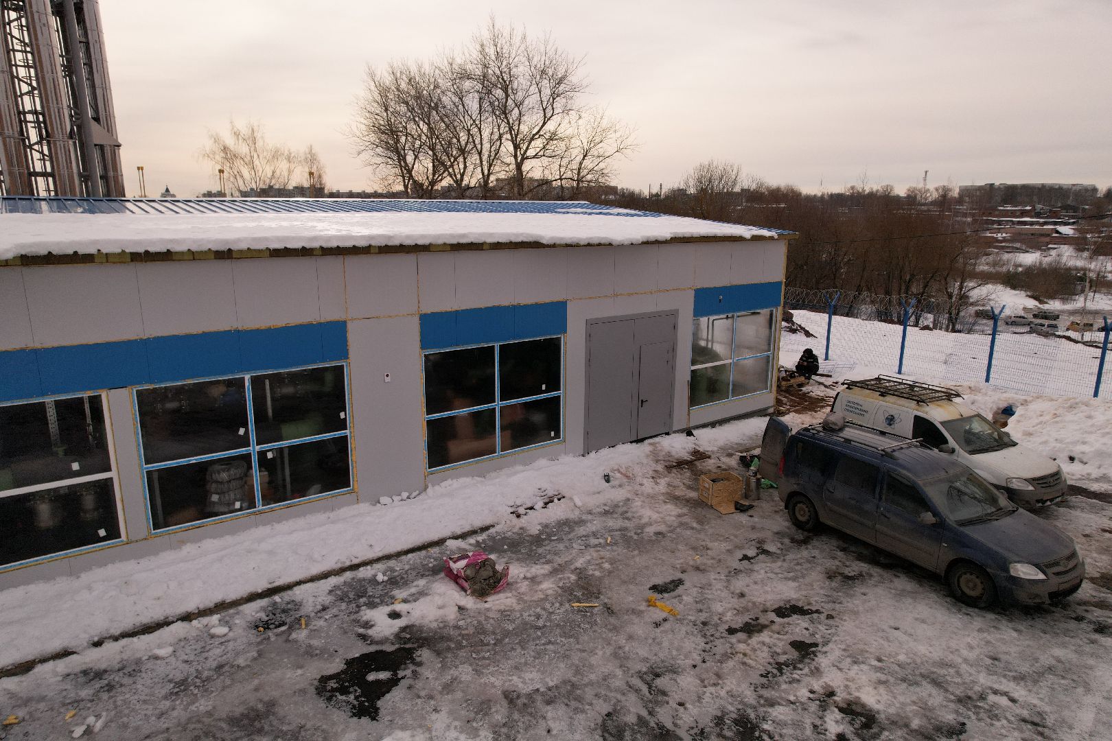 видео с коптера, клин, котельная, жкх,