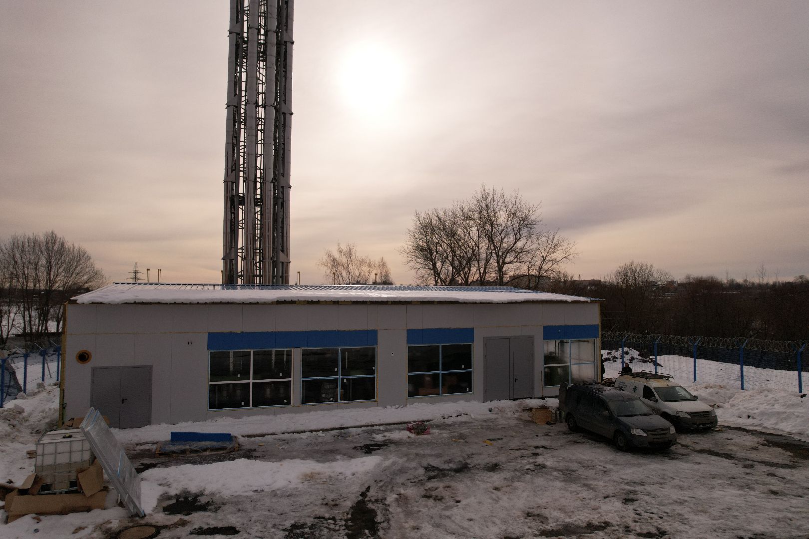 видео с коптера, клин, котельная, жкх,