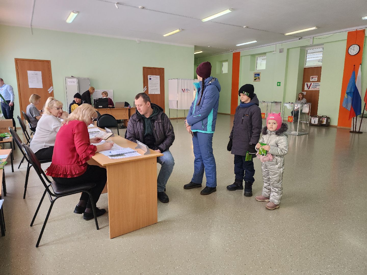 Подольск, выборы президента 2024, голосование 2024, семья,