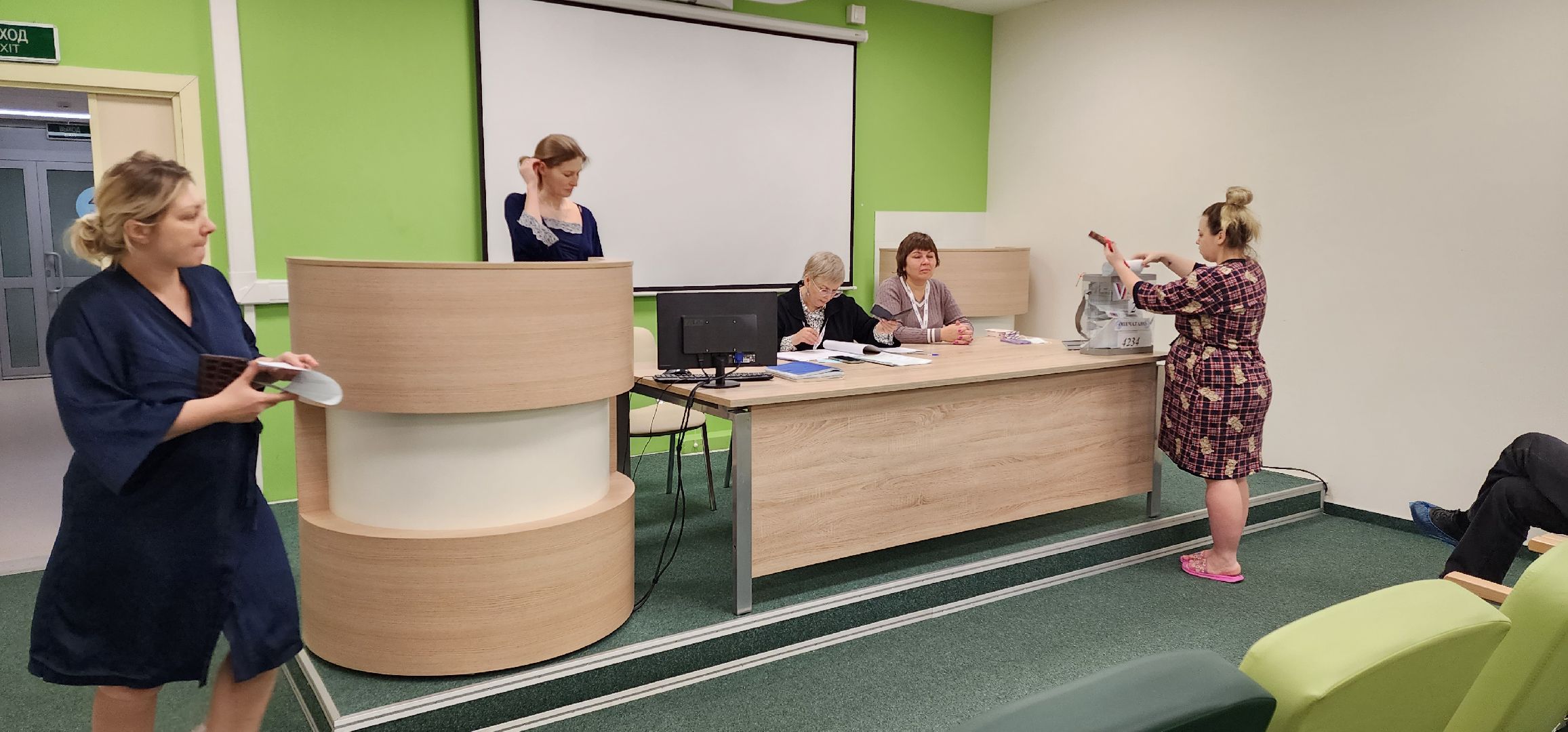раменское, выборы 2024, голосование в центре материнства и детства в раменском,