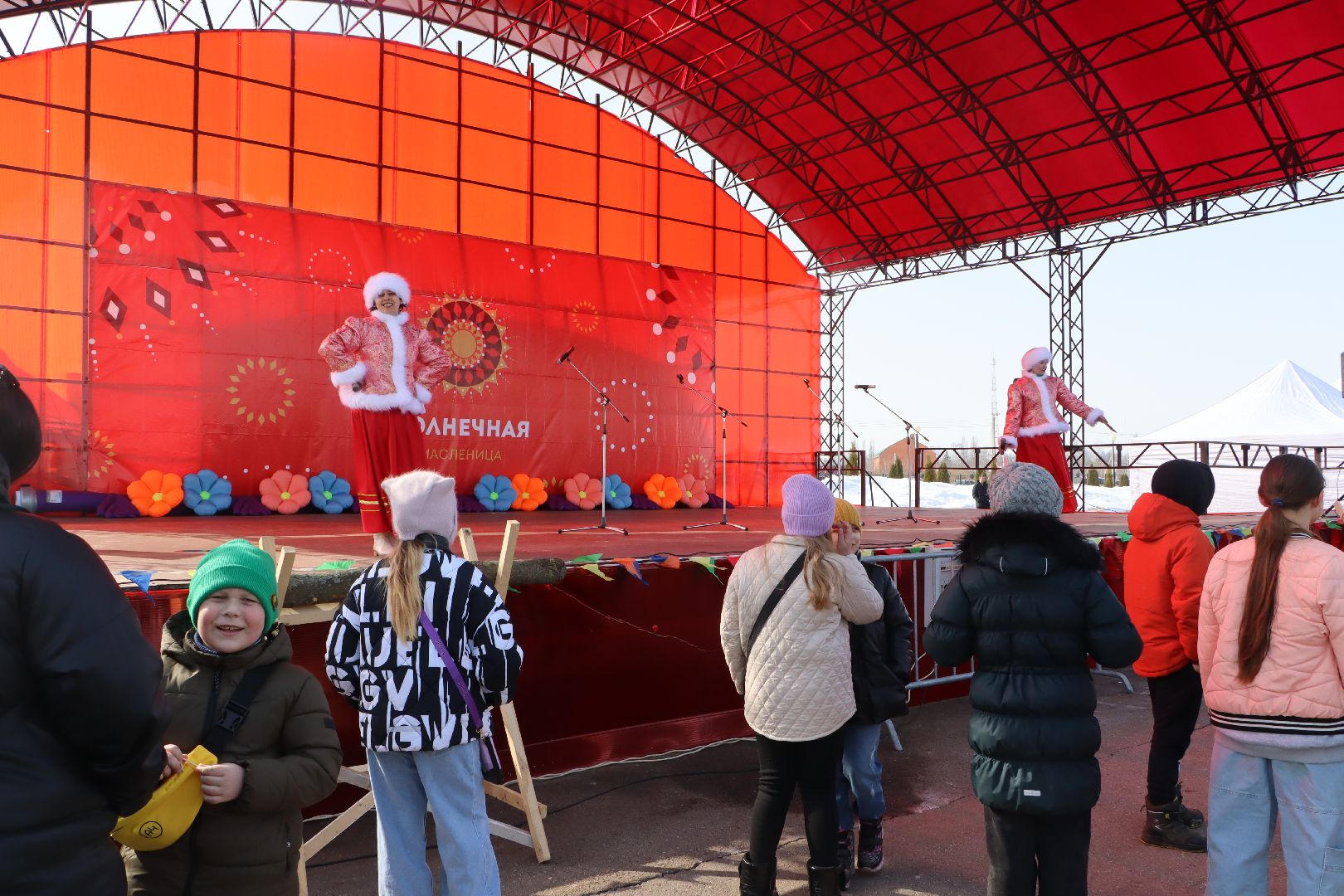 Серебряные Пруды, ПКиО Серебряный, парк Серебряный, Широкая Масленица, столб с подарками, масленичный столб, Узуново,