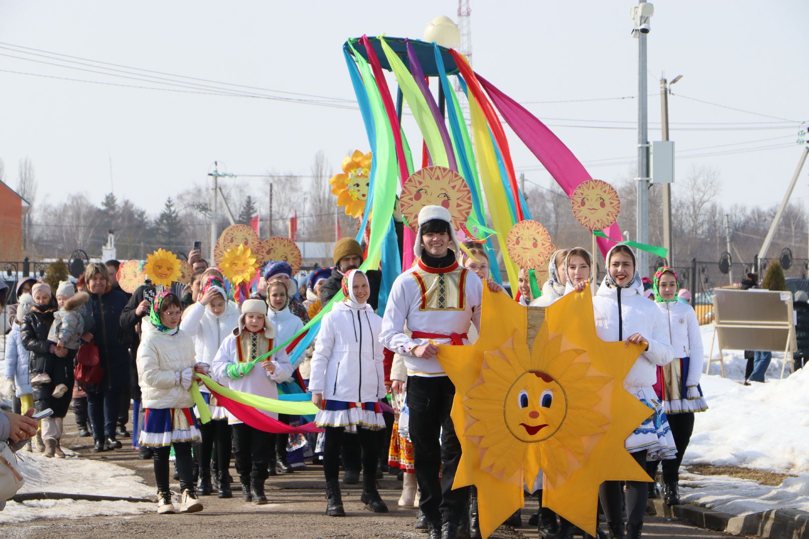 Серебряные Пруды, ПКиО Серебряный, парк Серебряный, Широкая Масленица, столб с подарками, масленичный столб, Узуново,