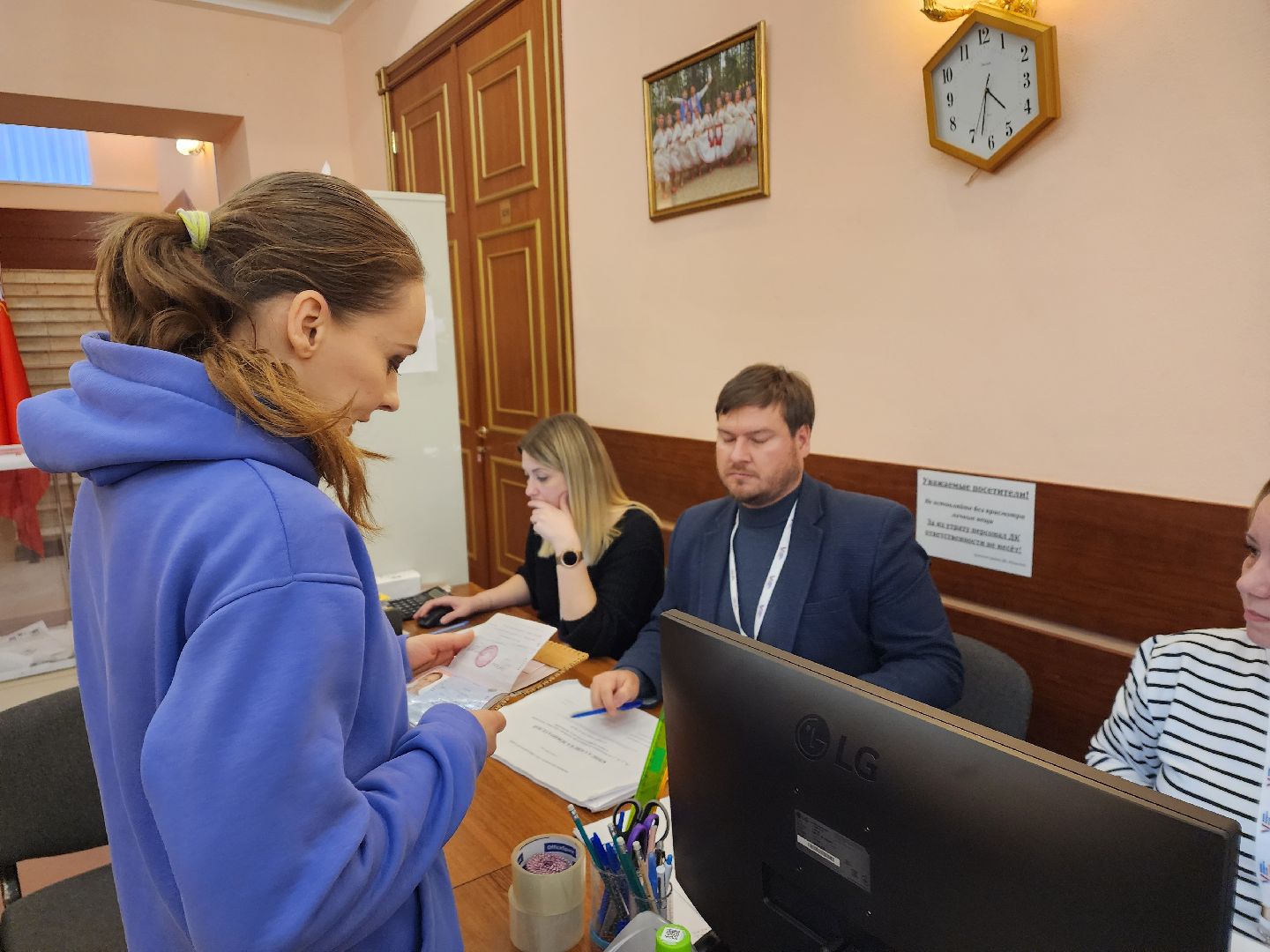 пушкино, голосование 2024, выбооры президента, танец, дети,