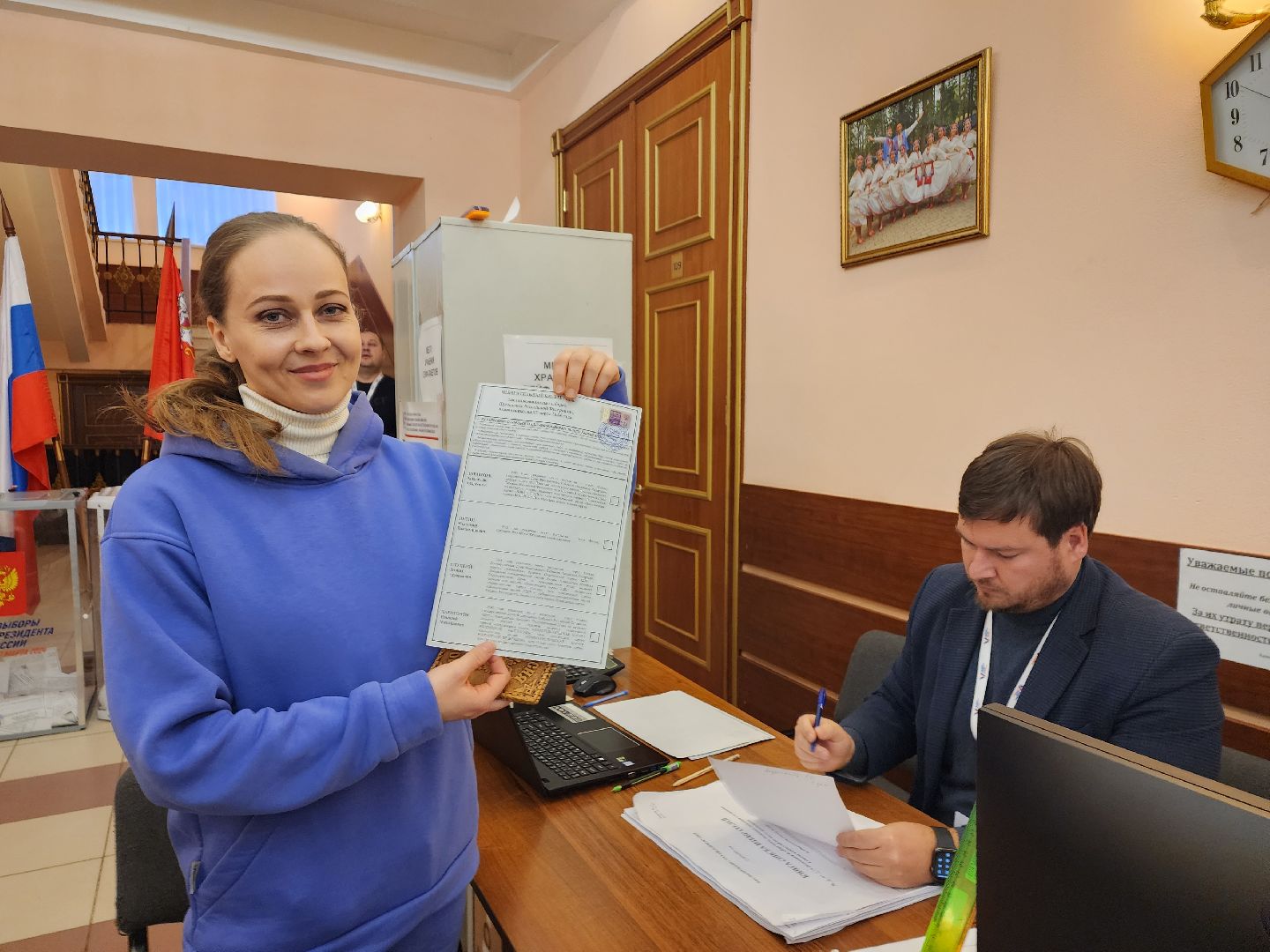 пушкино, голосование 2024, выбооры президента, танец, дети,