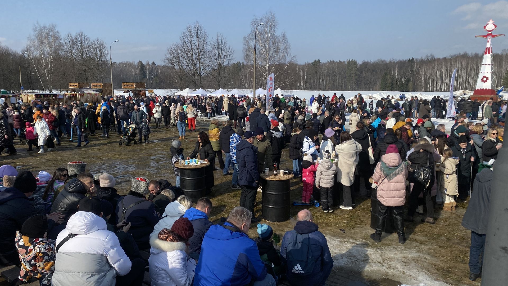 масленица, горки ленинские, самое высокое чучело, ленинский городской округ, блины,